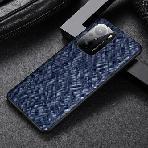 Handyhülle Hülle Luxus Leder Schutzhülle GS1 für Xiaomi Poco F3 5G Blau