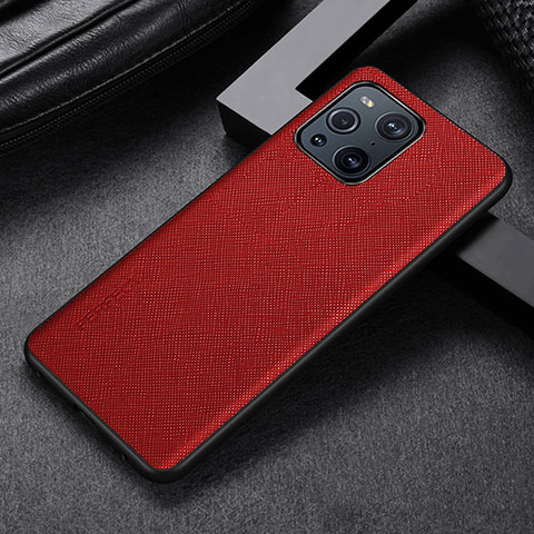 Handyhülle Hülle Luxus Leder Schutzhülle GS2 für Oppo Find X3 5G Rot