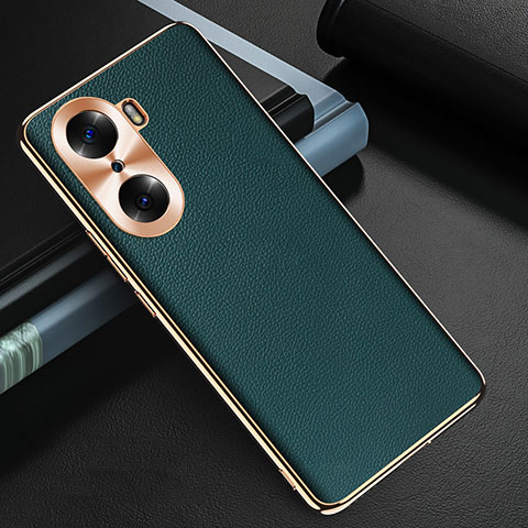 Handyhülle Hülle Luxus Leder Schutzhülle GS3 für Huawei Honor 60 Pro 5G Grün