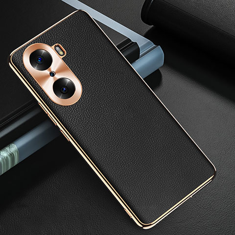 Handyhülle Hülle Luxus Leder Schutzhülle GS3 für Huawei Honor 60 Pro 5G Schwarz