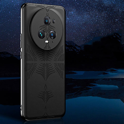 Handyhülle Hülle Luxus Leder Schutzhülle GS4 für Huawei Honor Magic5 Pro 5G Schwarz