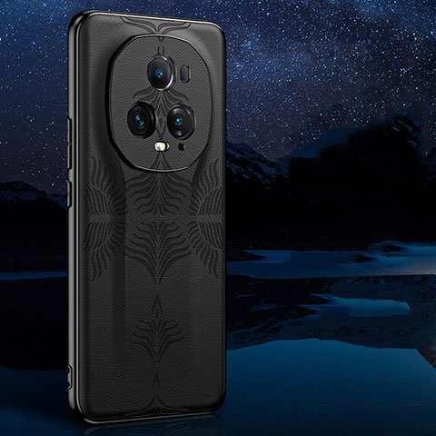 Handyhülle Hülle Luxus Leder Schutzhülle GS4 für Huawei Honor Magic5 Ultimate 5G Schwarz