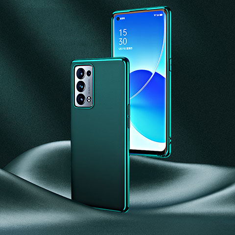 Handyhülle Hülle Luxus Leder Schutzhülle GS4 für Oppo Reno6 Pro 5G Grün