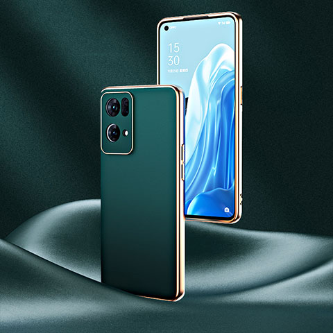 Handyhülle Hülle Luxus Leder Schutzhülle GS4 für Oppo Reno7 Pro 5G Grün