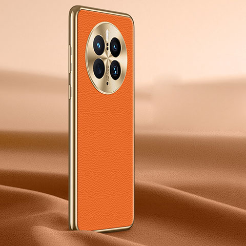 Handyhülle Hülle Luxus Leder Schutzhülle JB1 für Huawei Mate 50 Pro Orange