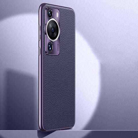 Handyhülle Hülle Luxus Leder Schutzhülle JB1 für Huawei P60 Pro Violett