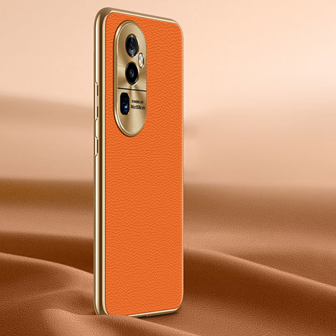 Handyhülle Hülle Luxus Leder Schutzhülle JB1 für Oppo Reno10 Pro+ Plus 5G Orange