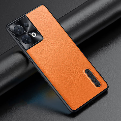 Handyhülle Hülle Luxus Leder Schutzhülle JB1 für Oppo Reno8 5G Orange