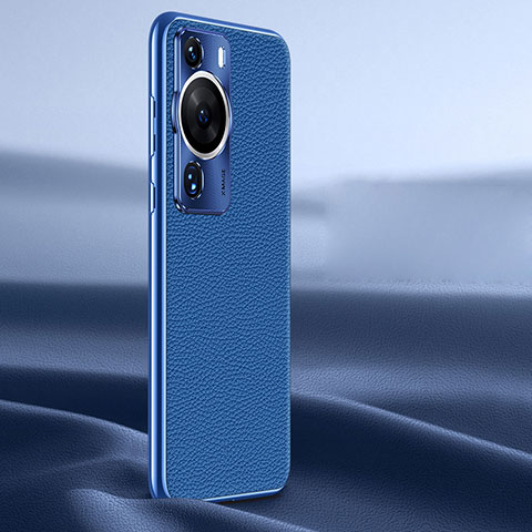 Handyhülle Hülle Luxus Leder Schutzhülle JB2 für Huawei P60 Pro Blau