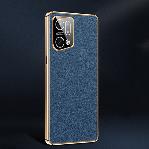 Handyhülle Hülle Luxus Leder Schutzhülle JB2 für Oppo Find X5 5G Blau