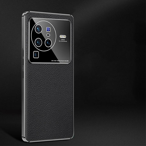 Handyhülle Hülle Luxus Leder Schutzhülle JB2 für Vivo X80 Pro 5G Schwarz