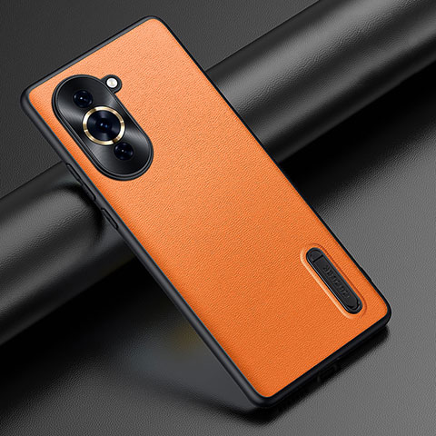 Handyhülle Hülle Luxus Leder Schutzhülle JB3 für Huawei Nova 10 Orange