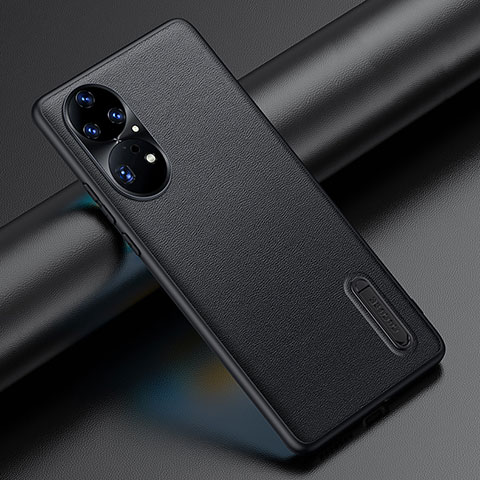 Handyhülle Hülle Luxus Leder Schutzhülle JB3 für Huawei P50 Pro Schwarz