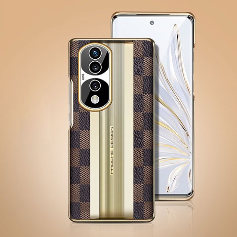 Handyhülle Hülle Luxus Leder Schutzhülle JB4 für Huawei Honor 70 Pro+ Plus 5G Braun