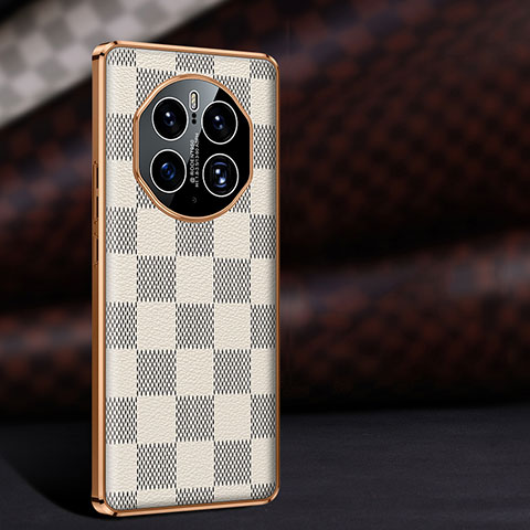 Handyhülle Hülle Luxus Leder Schutzhülle JB4 für Huawei Mate 50 Pro Weiß