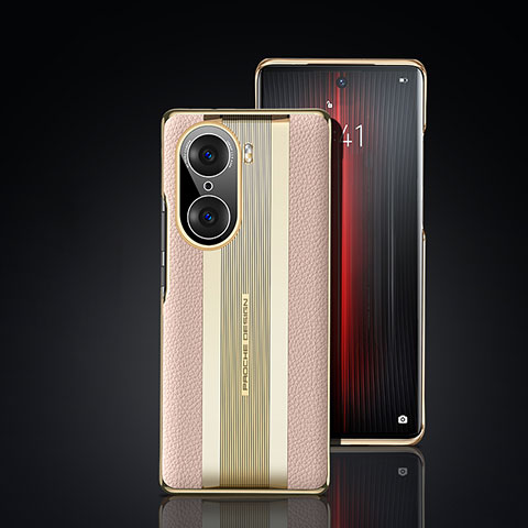 Handyhülle Hülle Luxus Leder Schutzhülle JB6 für Huawei Honor 60 5G Gold