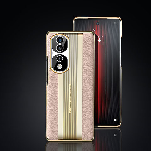 Handyhülle Hülle Luxus Leder Schutzhülle JB6 für Huawei Honor 70 Pro+ Plus 5G Gold