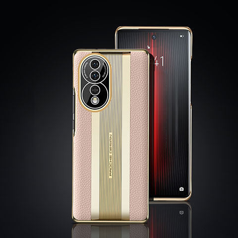 Handyhülle Hülle Luxus Leder Schutzhülle JB6 für Huawei Honor 80 5G Gold