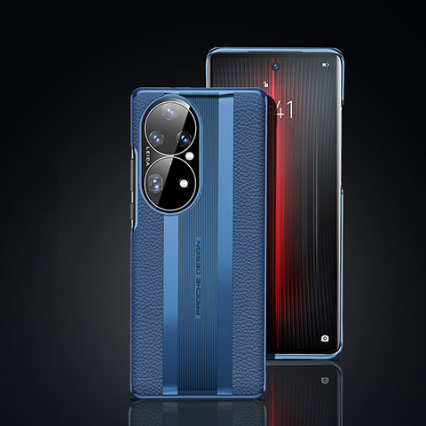 Handyhülle Hülle Luxus Leder Schutzhülle JB6 für Huawei P50 Pro Blau