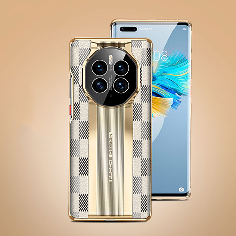 Handyhülle Hülle Luxus Leder Schutzhülle JB8 für Huawei Mate 50 Pro Weiß