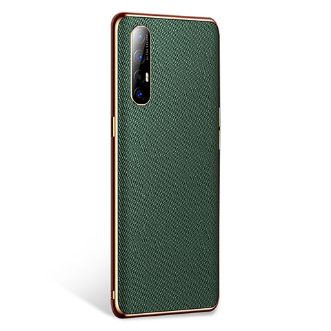 Handyhülle Hülle Luxus Leder Schutzhülle L02 für Oppo Find X2 Neo Grün