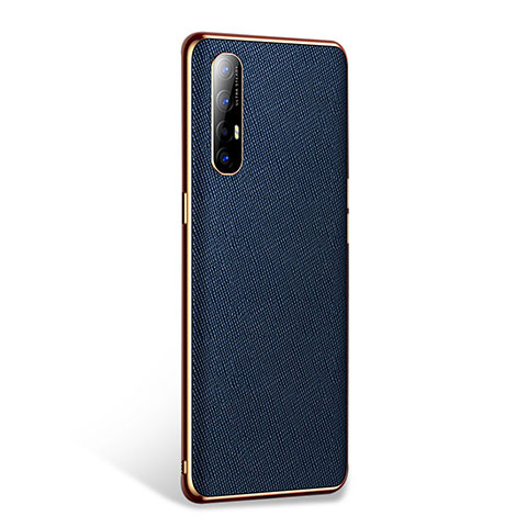 Handyhülle Hülle Luxus Leder Schutzhülle L02 für Oppo Reno3 Pro Blau