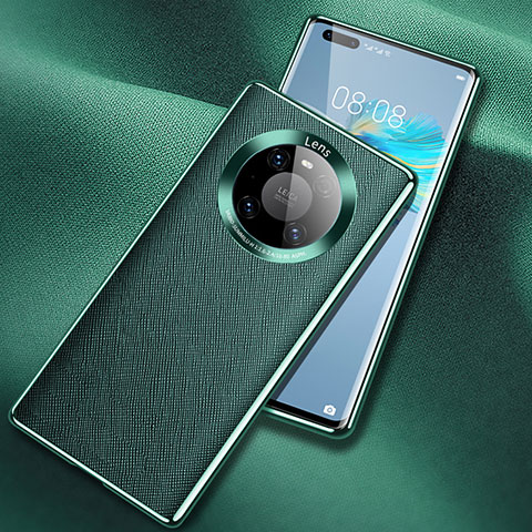 Handyhülle Hülle Luxus Leder Schutzhülle L03 für Huawei Mate 40 Pro Cyan