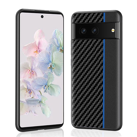 Handyhülle Hülle Luxus Leder Schutzhülle LC1 für Google Pixel 7 5G Blau