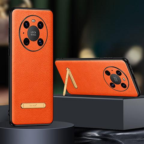 Handyhülle Hülle Luxus Leder Schutzhülle LD1 für Huawei Mate 40 Pro Orange