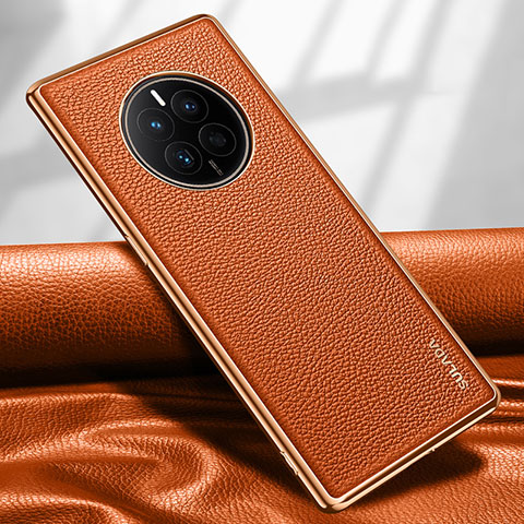 Handyhülle Hülle Luxus Leder Schutzhülle LD1 für Huawei Mate 50 Orange