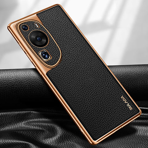 Handyhülle Hülle Luxus Leder Schutzhülle LD1 für Huawei P60 Art Schwarz