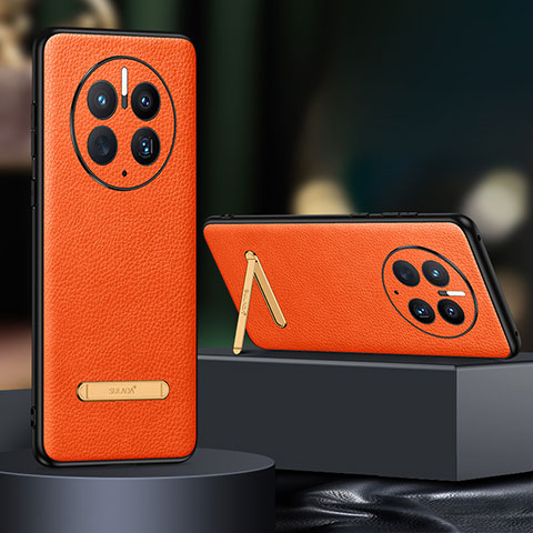 Handyhülle Hülle Luxus Leder Schutzhülle LD2 für Huawei Mate 50 Pro Orange