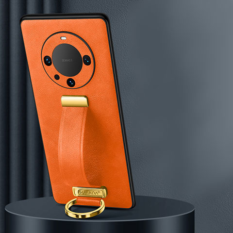 Handyhülle Hülle Luxus Leder Schutzhülle LD2 für Huawei Mate 60 Pro+ Plus Orange