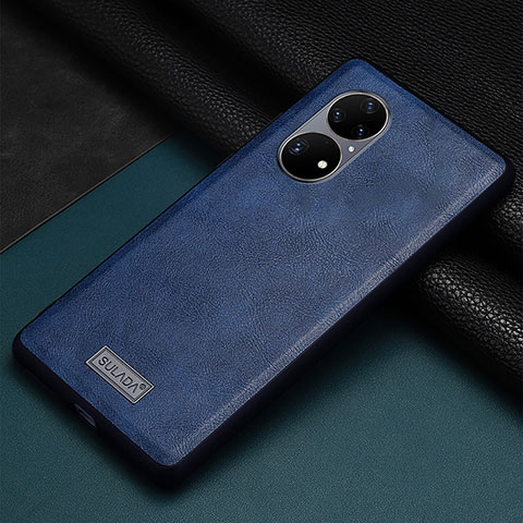 Handyhülle Hülle Luxus Leder Schutzhülle LD2 für Huawei P50 Pro Blau