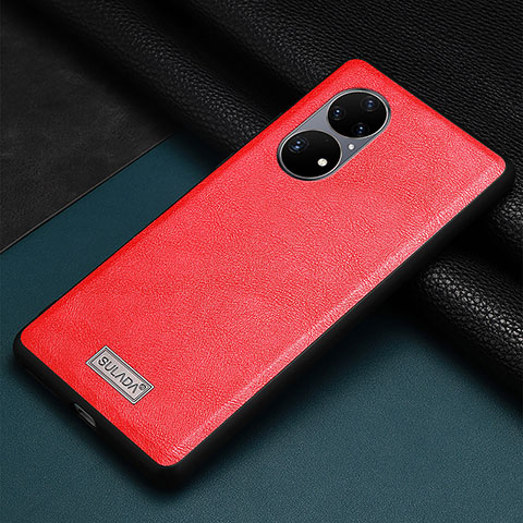 Handyhülle Hülle Luxus Leder Schutzhülle LD2 für Huawei P50 Rot