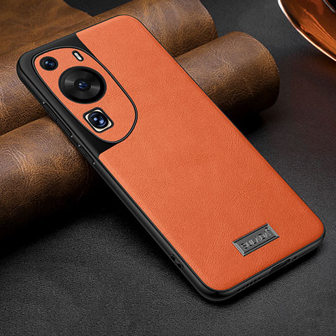 Handyhülle Hülle Luxus Leder Schutzhülle LD2 für Huawei P60 Art Orange