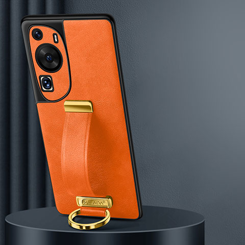 Handyhülle Hülle Luxus Leder Schutzhülle LD3 für Huawei P60 Art Orange