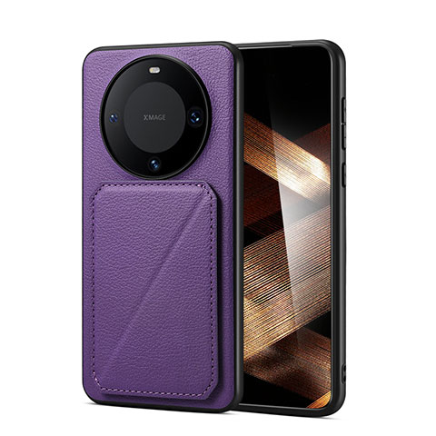 Handyhülle Hülle Luxus Leder Schutzhülle MT3 für Huawei Mate 60 Violett