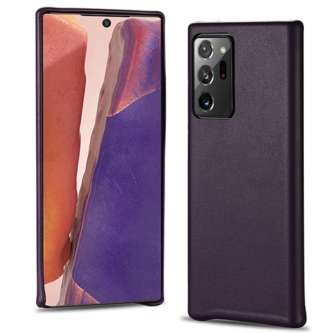 Handyhülle Hülle Luxus Leder Schutzhülle N02 für Samsung Galaxy Note 20 Ultra 5G Violett