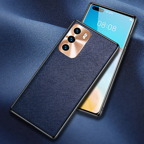 Handyhülle Hülle Luxus Leder Schutzhülle N03 für Huawei P40 Blau