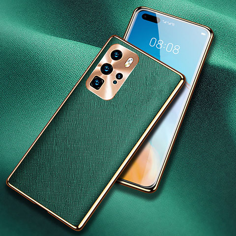 Handyhülle Hülle Luxus Leder Schutzhülle N03 für Huawei P40 Pro Grün