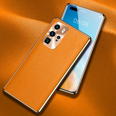 Handyhülle Hülle Luxus Leder Schutzhülle N03 für Huawei P40 Pro Orange