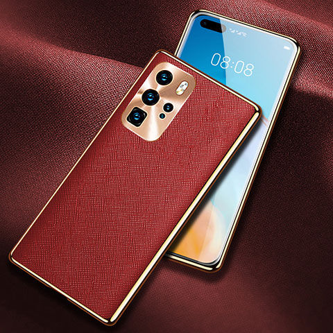 Handyhülle Hülle Luxus Leder Schutzhülle N03 für Huawei P40 Pro Rot