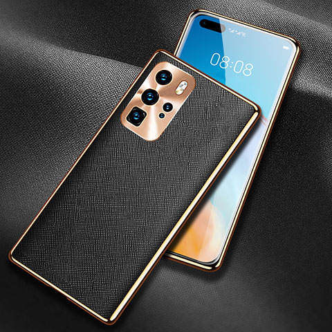 Handyhülle Hülle Luxus Leder Schutzhülle N03 für Huawei P40 Pro Schwarz