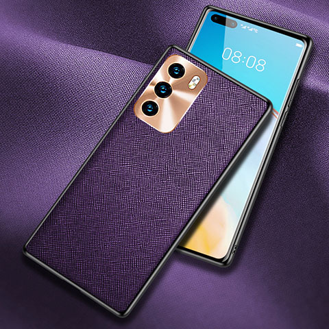 Handyhülle Hülle Luxus Leder Schutzhülle N03 für Huawei P40 Violett