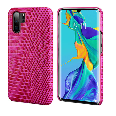 Handyhülle Hülle Luxus Leder Schutzhülle P02 für Huawei P30 Pro Pink