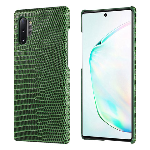 Handyhülle Hülle Luxus Leder Schutzhülle P02 für Samsung Galaxy Note 10 Plus Grün