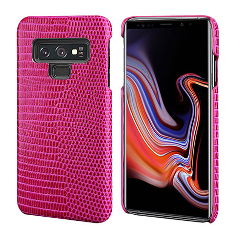 Handyhülle Hülle Luxus Leder Schutzhülle P02 für Samsung Galaxy Note 9 Rot