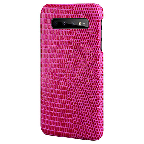 Handyhülle Hülle Luxus Leder Schutzhülle P02 für Samsung Galaxy S10 5G Pink