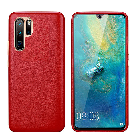 Handyhülle Hülle Luxus Leder Schutzhülle P03 für Huawei P30 Pro New Edition Rot